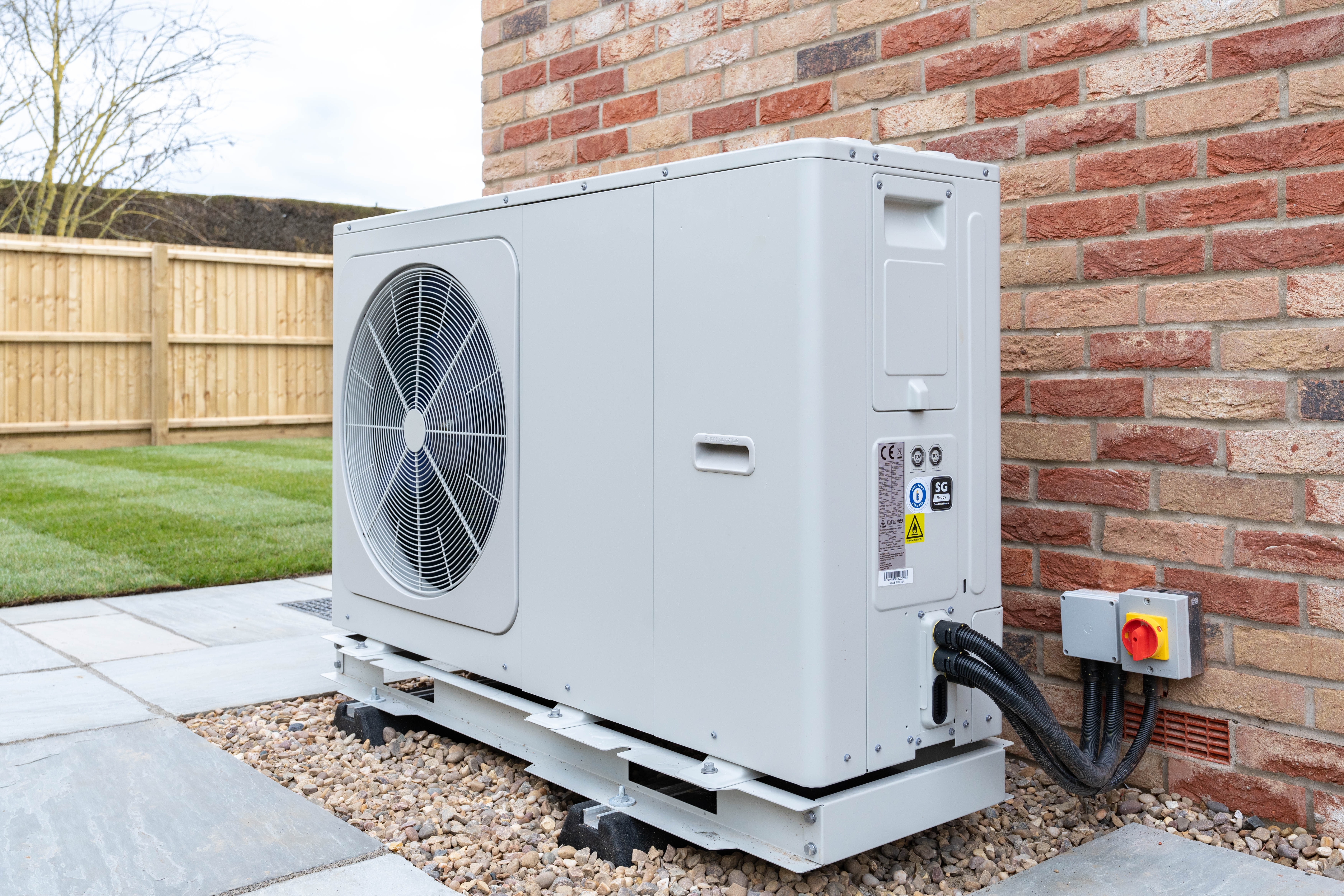 Modern Air Source Heat Pump Installation